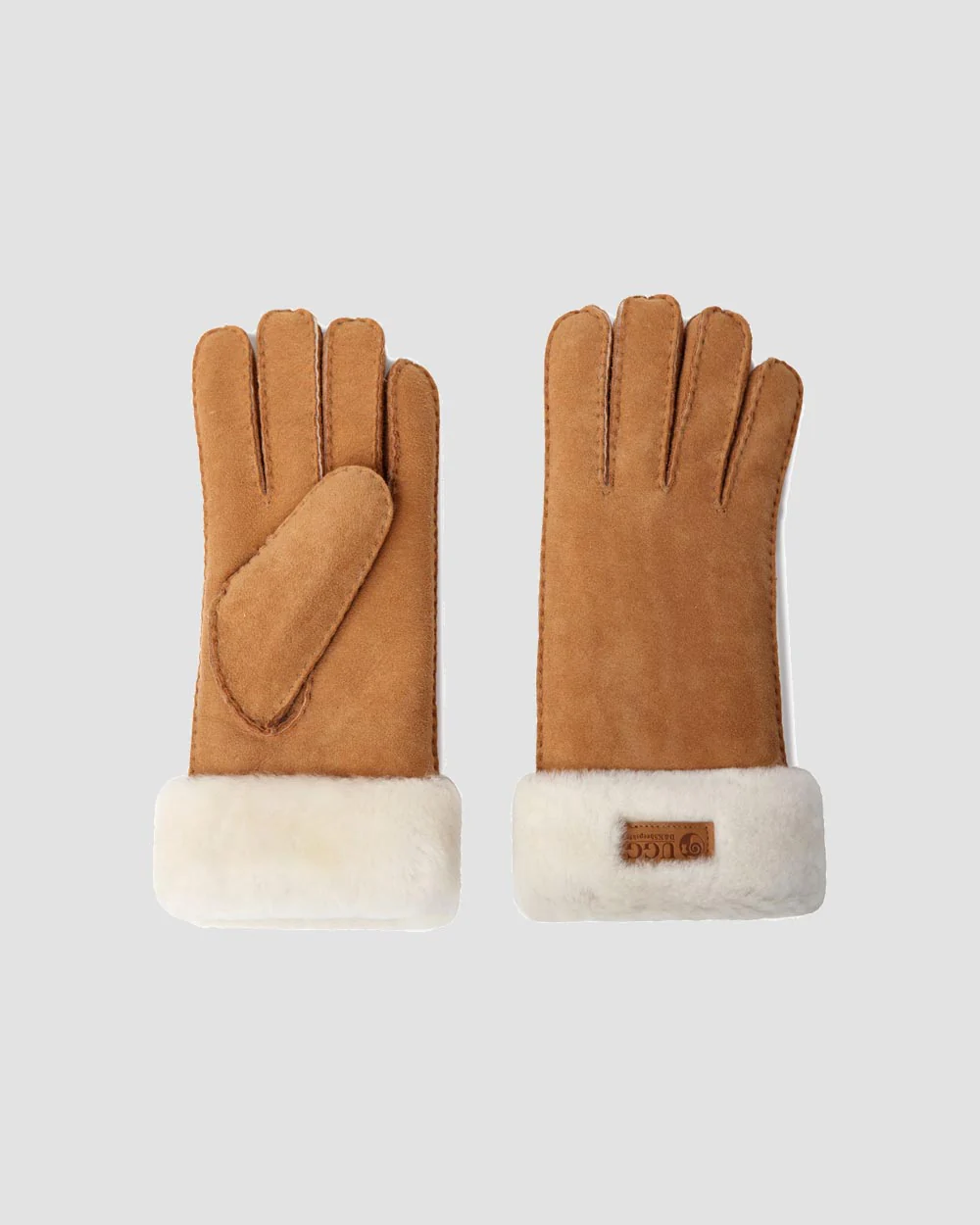 Fur Trim Sheepskin Gloves - Image 3