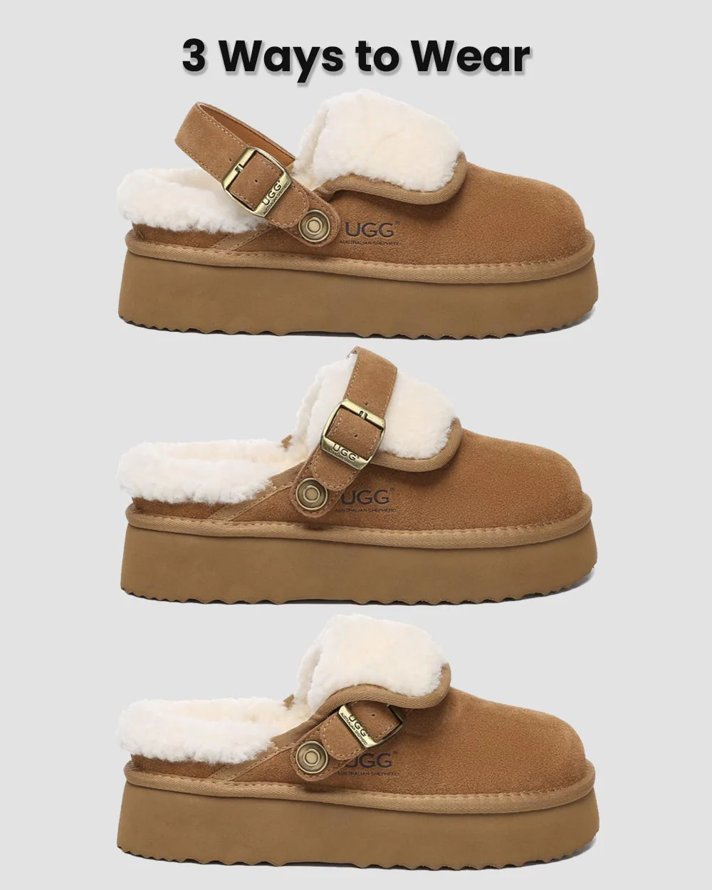 Tenley Platform Ugg Slippers - Image 3